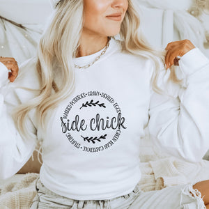 Side Chick Thanksgiving Crewneck Sweatshirt - Trendznmore
