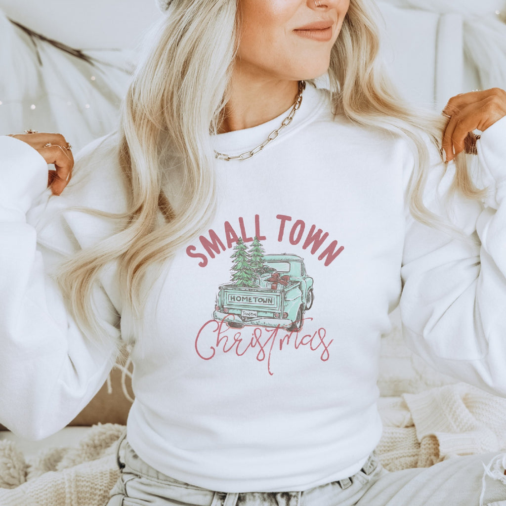 Small Town Christmas Vintage Sweatshirt - Trendznmore