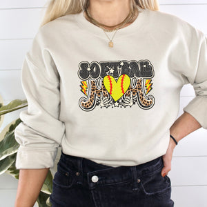 Softball Mom Crewneck Sweatshirt - Trendznmore