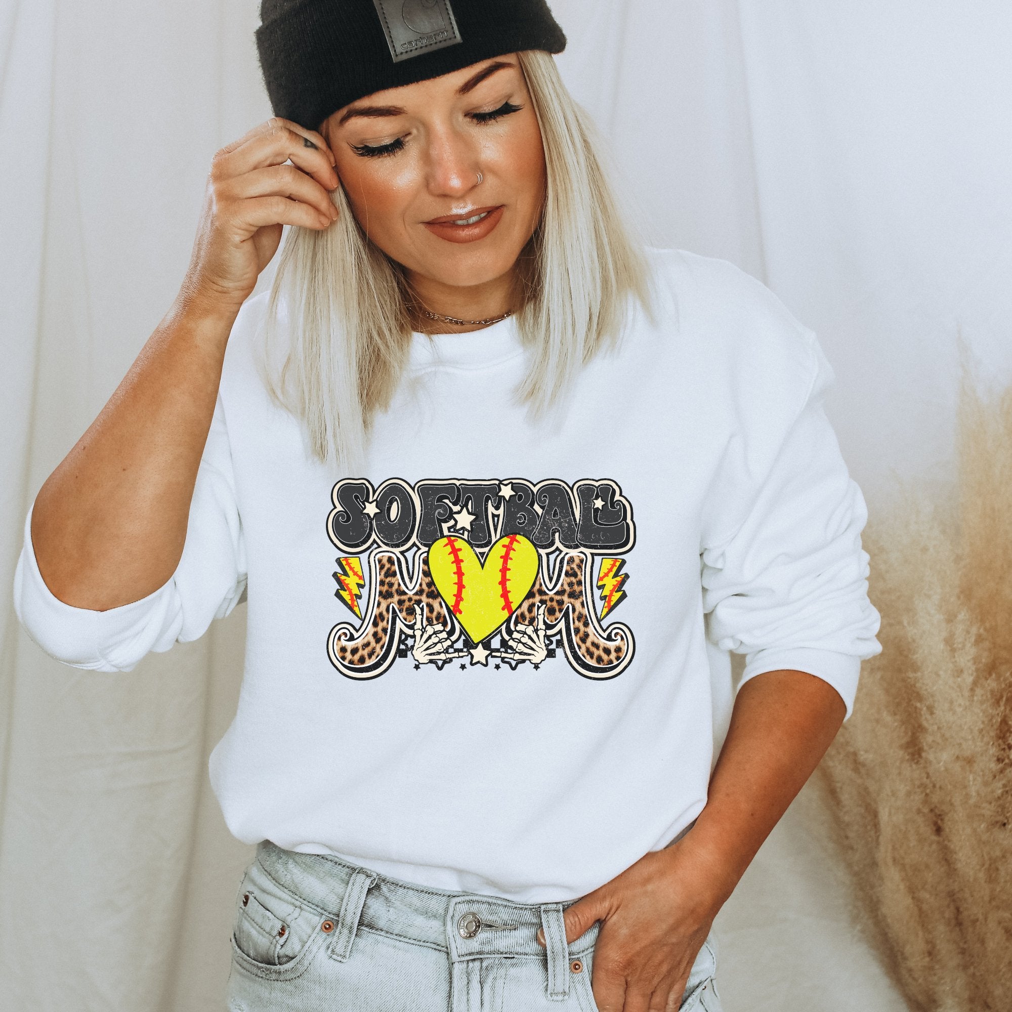 Softball Mom Crewneck Sweatshirt - Trendznmore