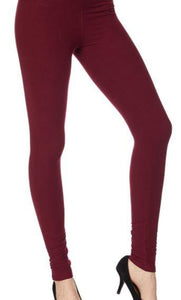 Solid Ankle Leggings - Trendznmore