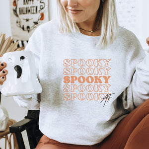 Spooky AF Retro Crewneck Sweatshirt - Trendznmore