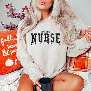 Spooky Nurse Halloween Sweatshirt - Trendznmore