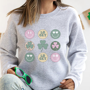 St. Patrick's Day Collage Crewneck Sweatshirt - Trendznmore