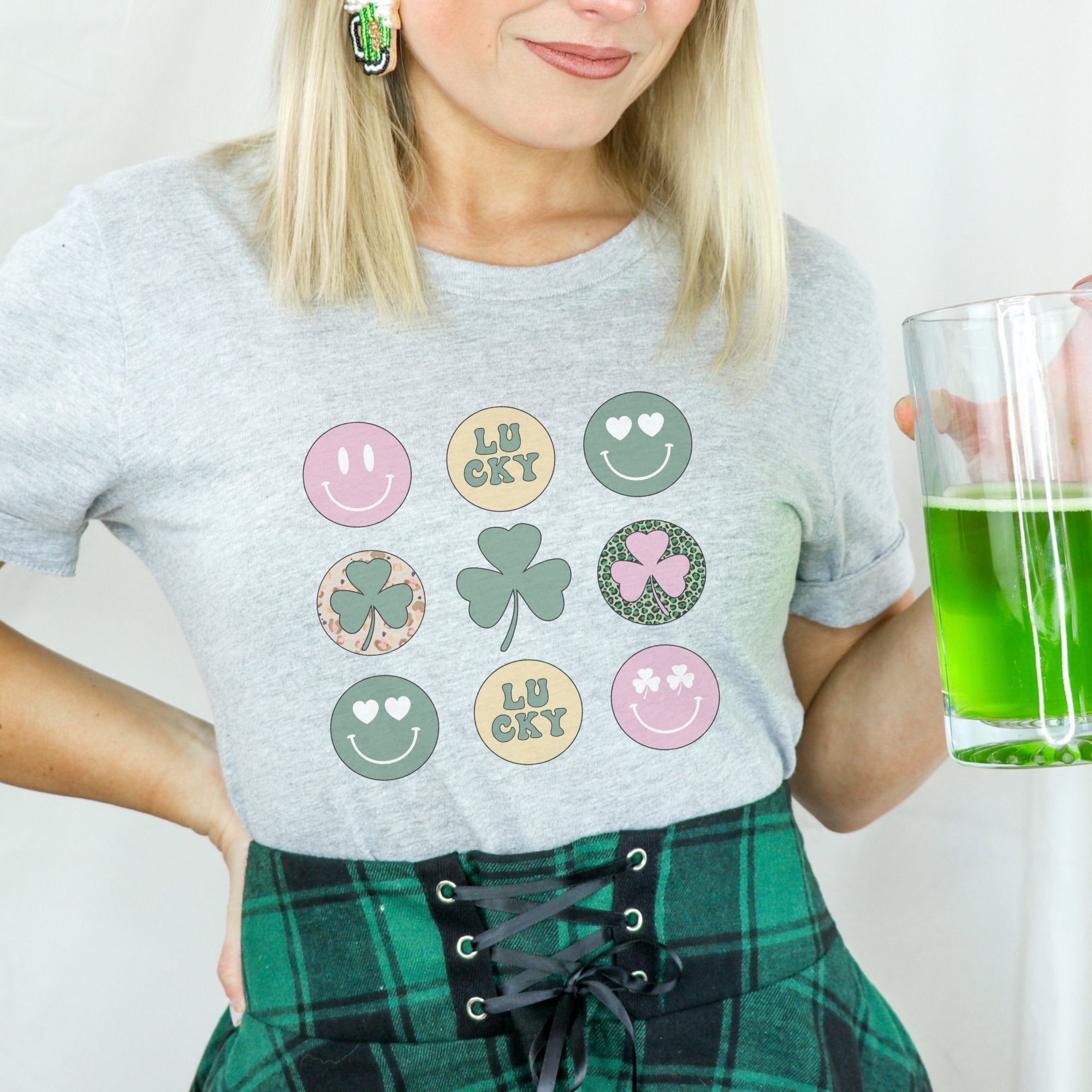 St. Patrick's Day Emoji Collage T-Shirt - Trendznmore