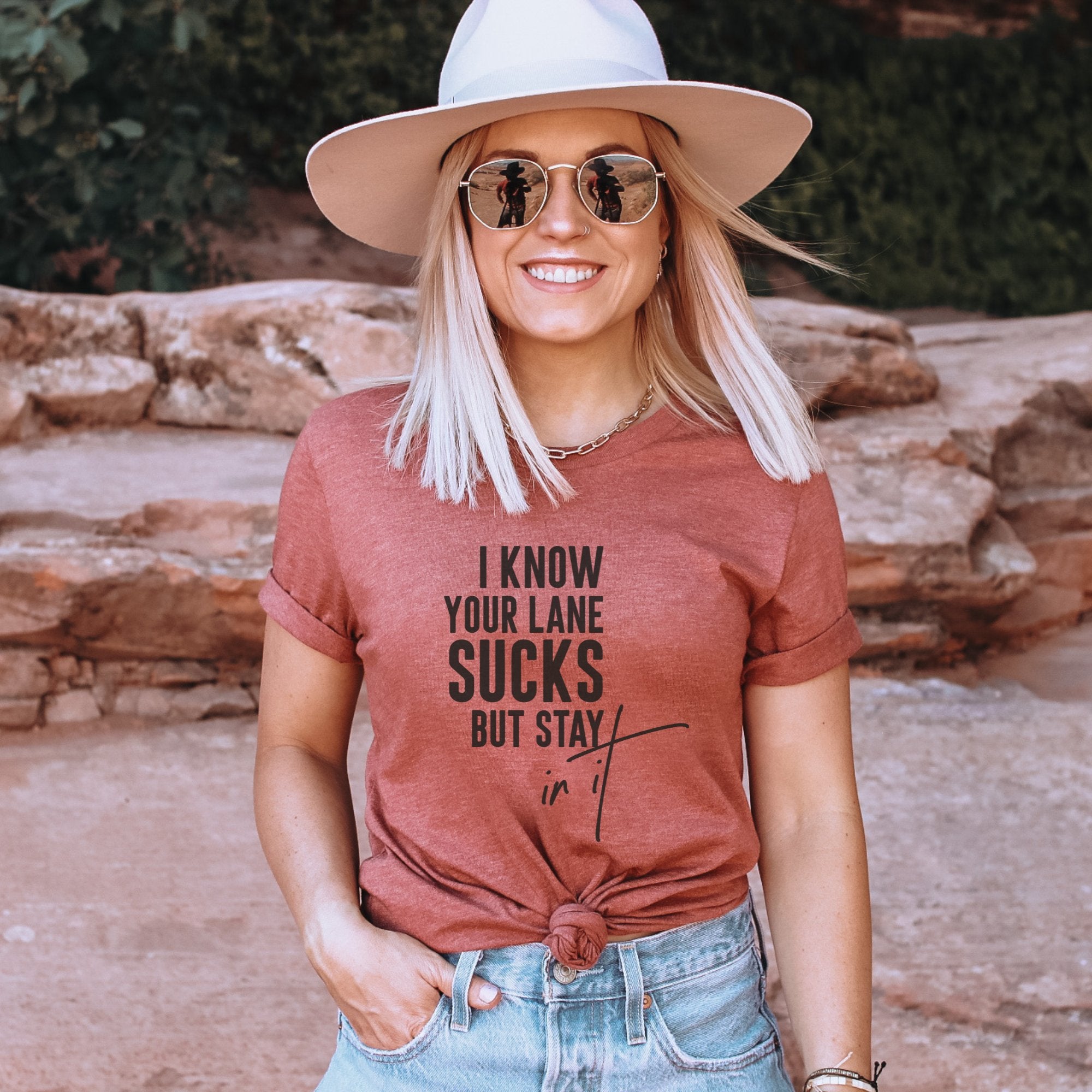 Stay In Your Lane T-Shirt - Trendznmore