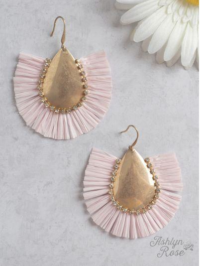 Stop and Stare Earrings, Pink - Trendznmore