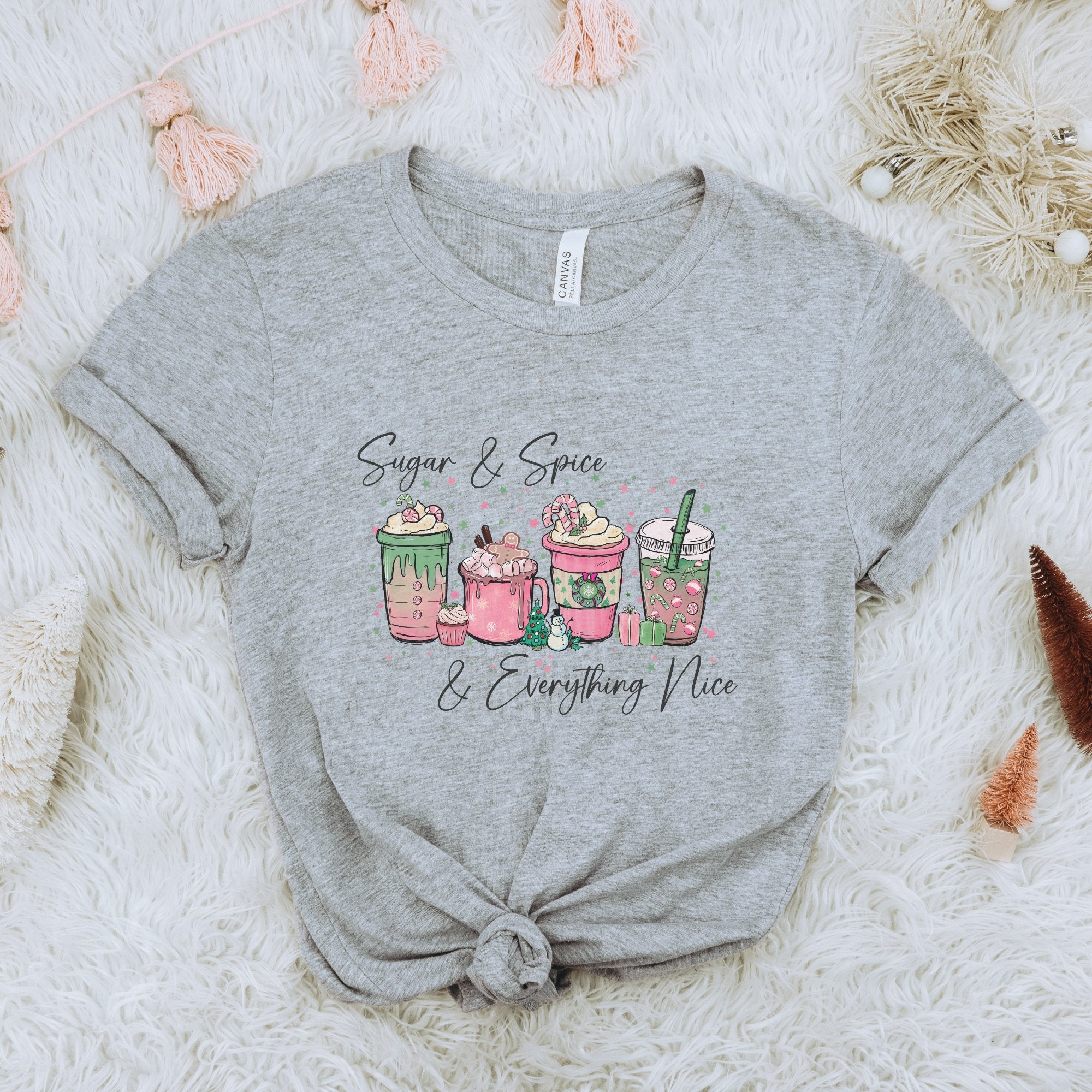 Sugar Spice Christmas Graphic T-Shirt - Trendznmore