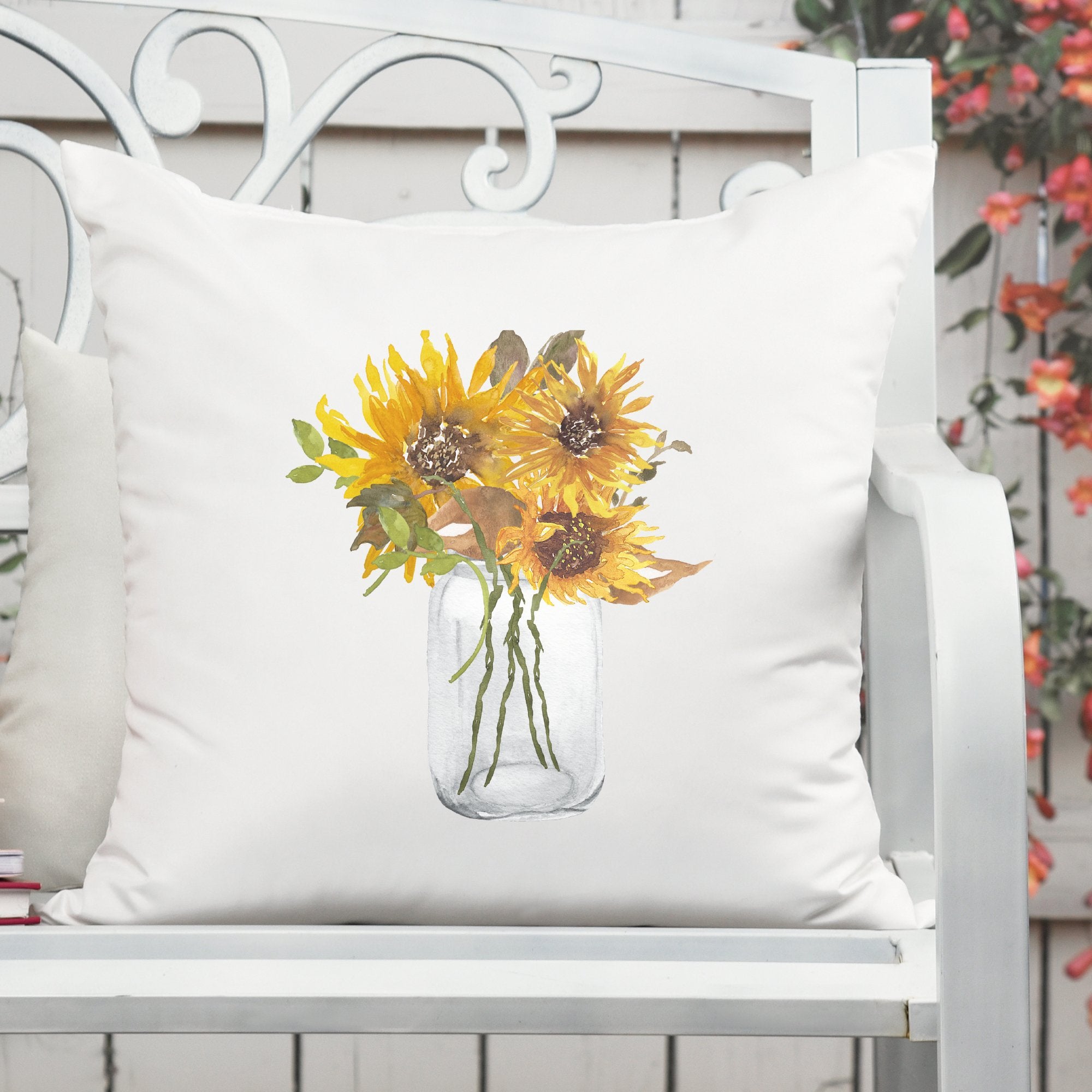 Sunflower Jar Pillow Cover - Trendznmore