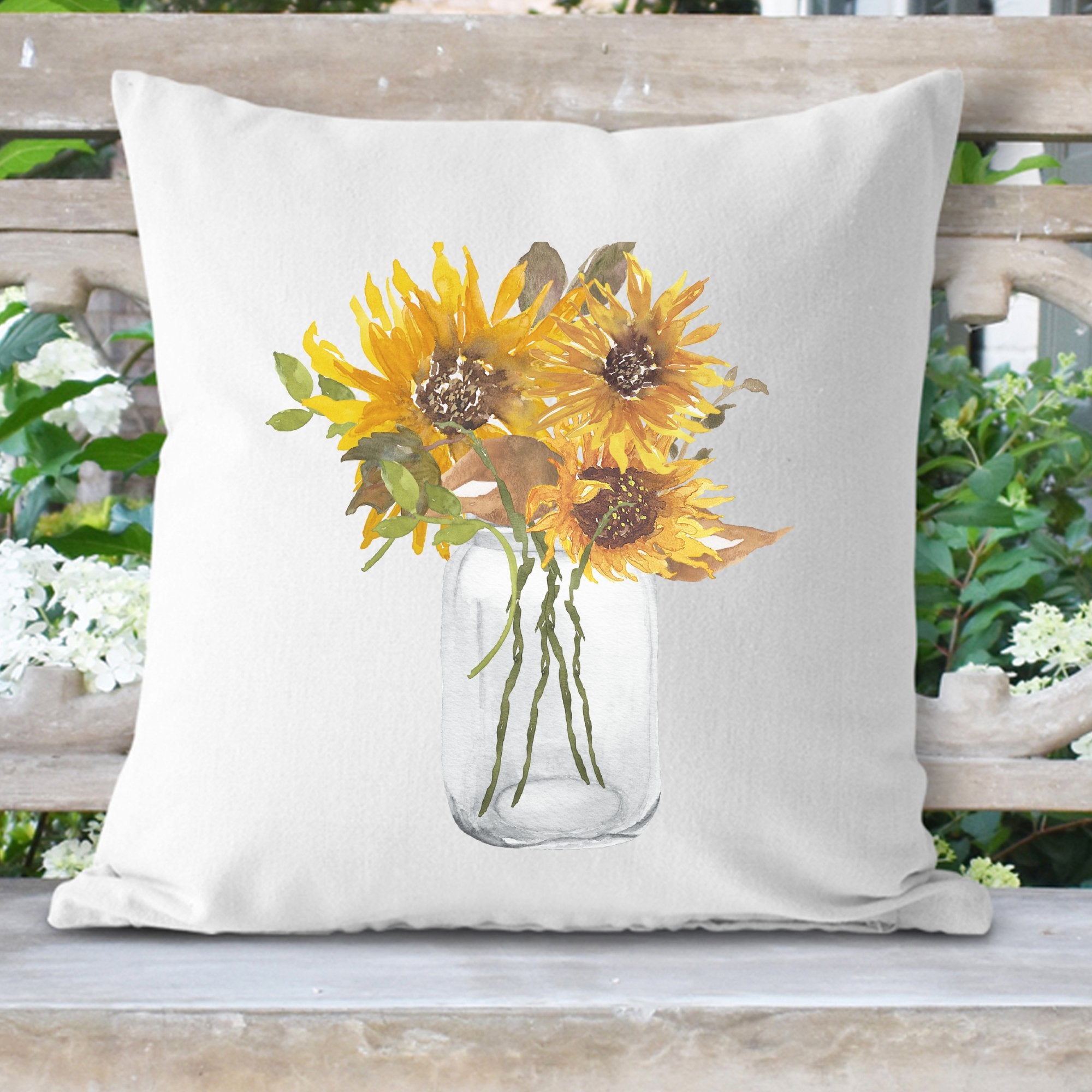 Sunflower Jar Pillow Cover - Trendznmore