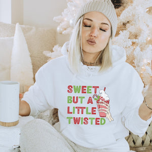 Sweet but a Little Twisted Christmas Hoodie - Trendznmore