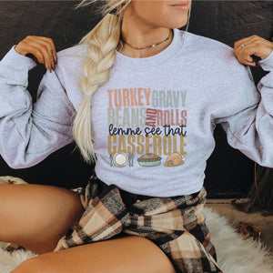 Thanksgiving Casserole Crewneck Sweatshirt - Trendznmore