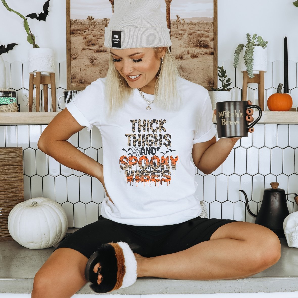 Thick Thighs and Spooky Vibes T-Shirt - Trendznmore