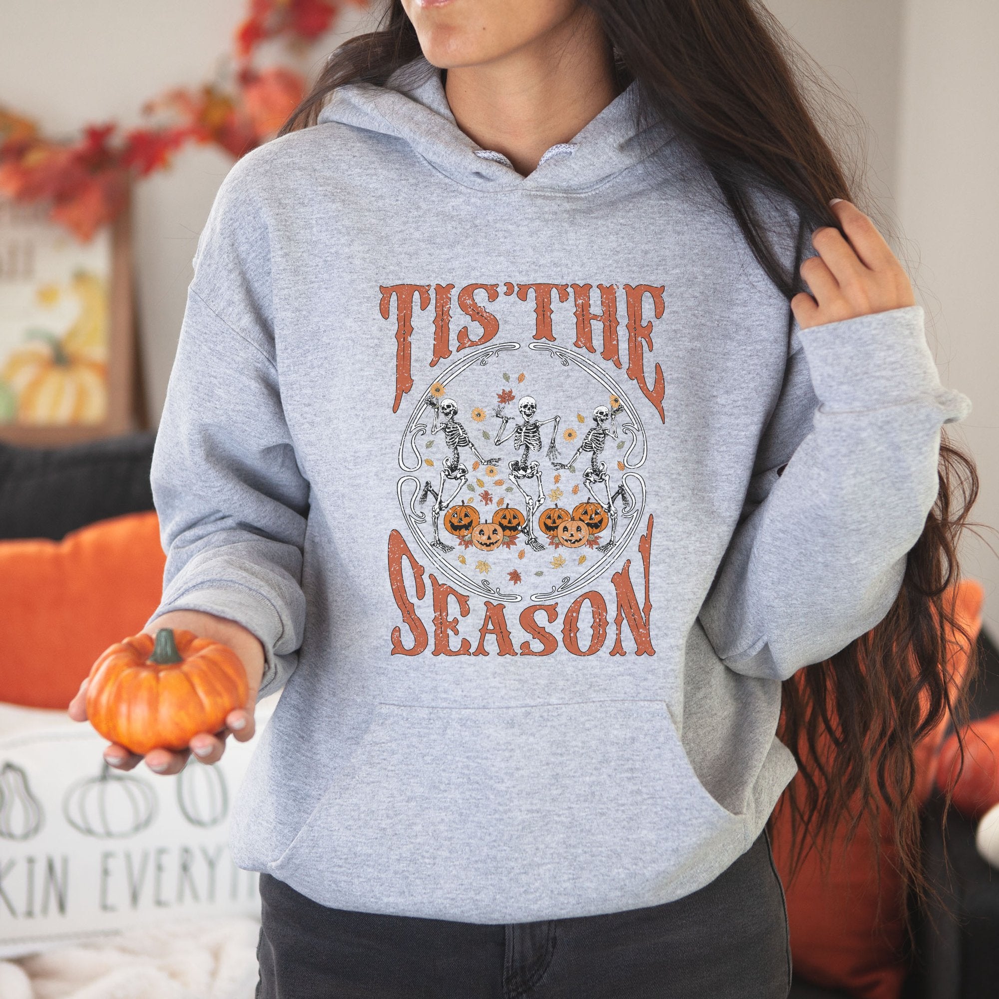 Tis the Skeleton Season Halloween Hoodie - Trendznmore