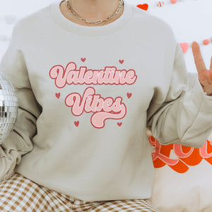 Valentine Vibes Valentines Graphic Sweatshirt - Trendznmore