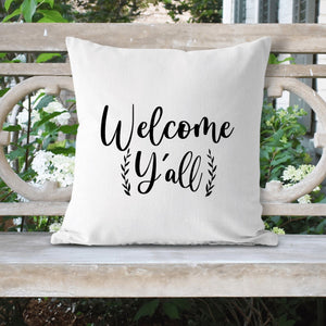 Welcome Y'all Pillow Cover - Trendznmore