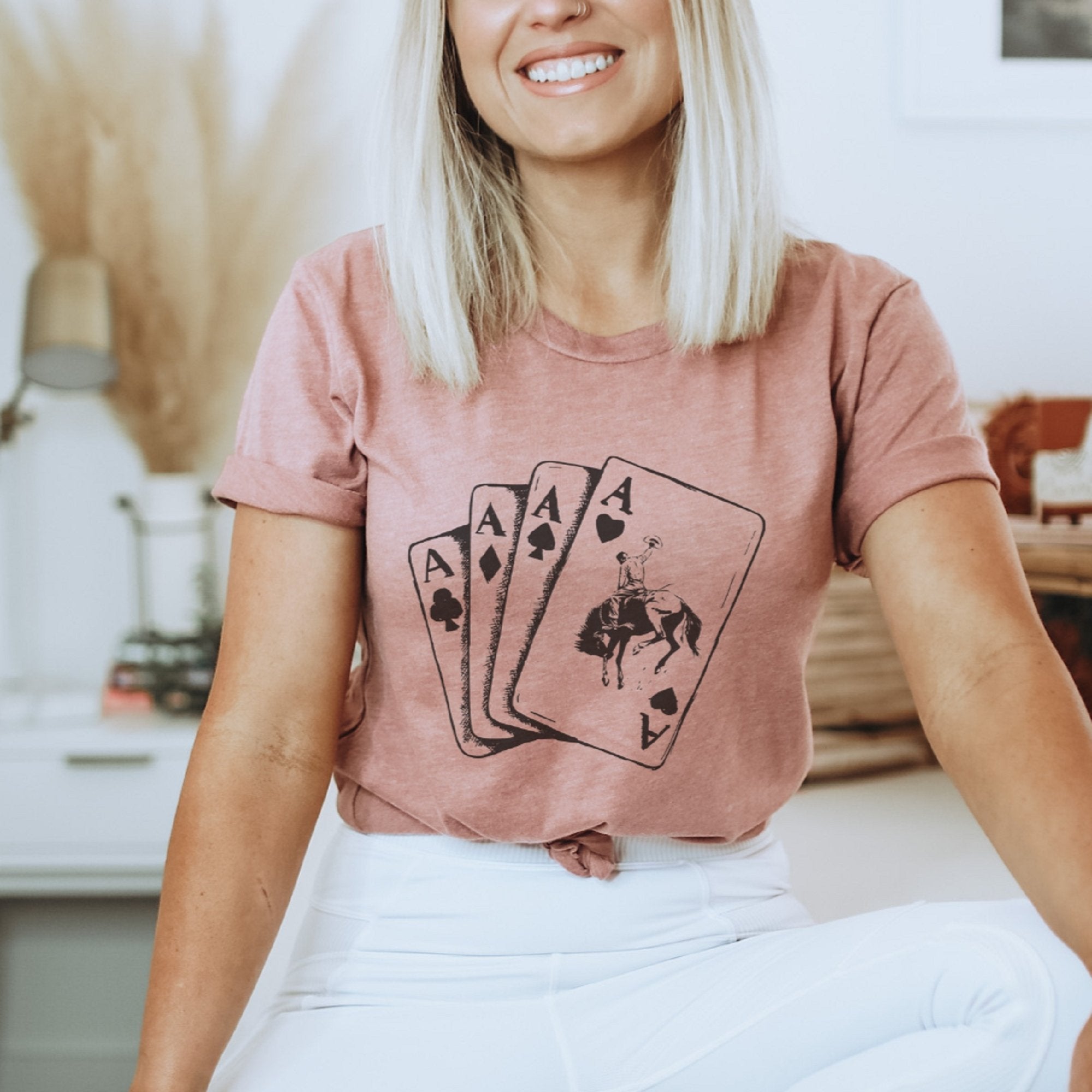 Western Aces Country Western T-Shirt - Trendznmore