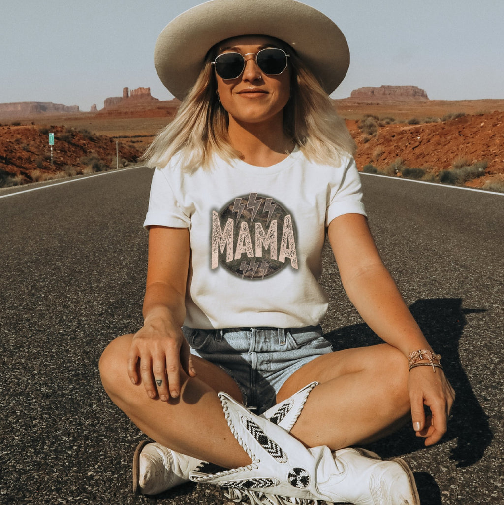Western Camo Mama T-Shirt - Trendznmore