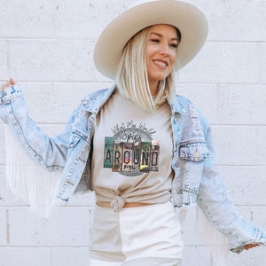 What My World Spins Around Country Music Graphic T-Shirt - Trendznmore