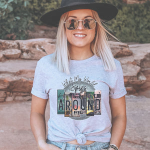 What My World Spins Around Country Music Graphic T-Shirt - Trendznmore