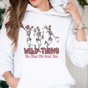 Wild Thing You Make my Heart Sing Valentine Hoodie - Trendznmore