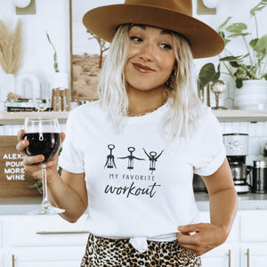 Wine Workout T-Shirt - Trendznmore
