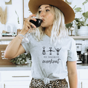 Wine Workout T-Shirt - Trendznmore