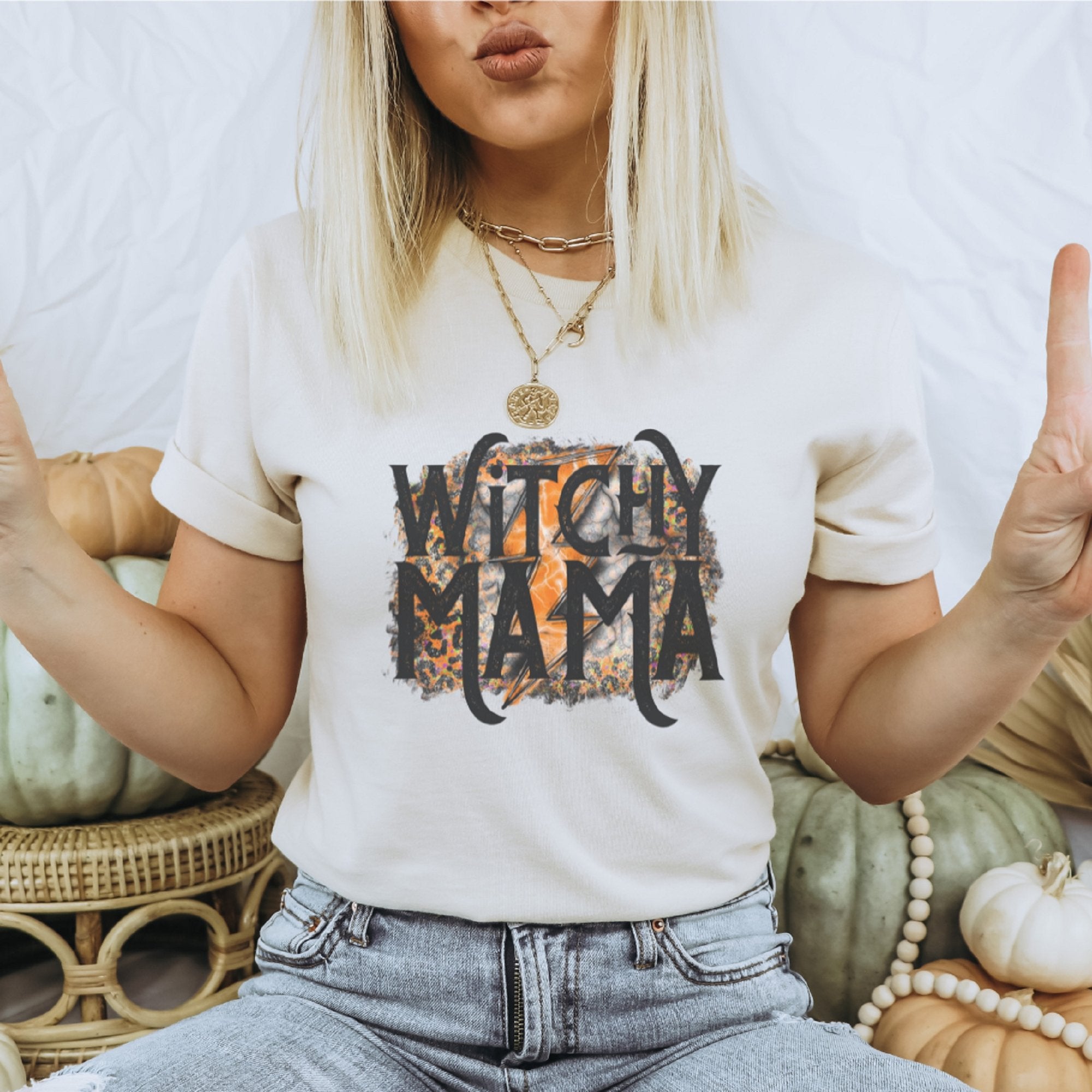Witchy Mama Halloween T-Shirt - Trendznmore