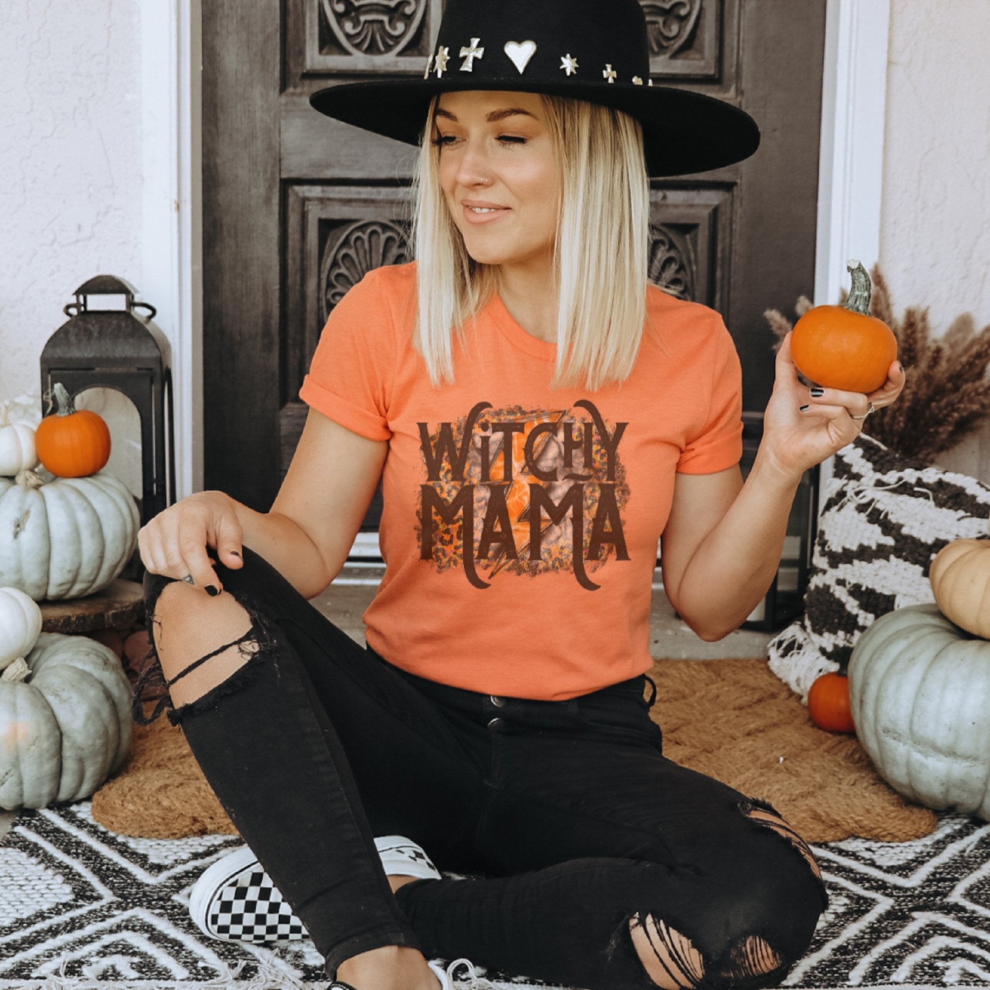 Witchy Mama Halloween T-Shirt - Trendznmore